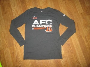 Boys THE NIKE TEE  CINCINNATI BENGALS AFC CHAMPS tee t shirt sz L Lg 14 - 16 - Picture 1 of 1