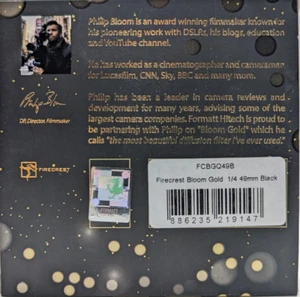 New Formatt Hitech Firecrest Bloom Gold Filter (49mm, 1/4 Density, Black Frame) - Picture 1 of 6