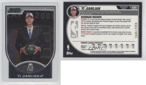 2007-08 Bowman Draft Picks & Stars Chrome /2999 Yi Jianlian #121 Rookie RC