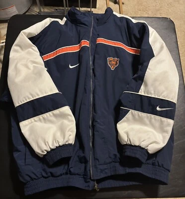 Chaqueta De Colección Nike Chicago Bears Pro Line Cremallera Completa NFL Lateral Talla XXL. Años 90 Foto 1 de 4