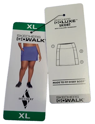 Skechers Skort Mujer’s XL Azul Cintura Alta Bolsillos Laterales Elastizados Suave Comodidad⭐NUEVO Foto 1 de 4