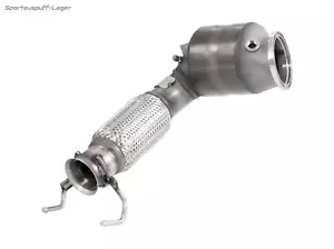 HJS Edelstahl Ø140mm auf Ø70mm Frontpipe mit Kat BMW 1er F40 M135i - Bild 1 von 7