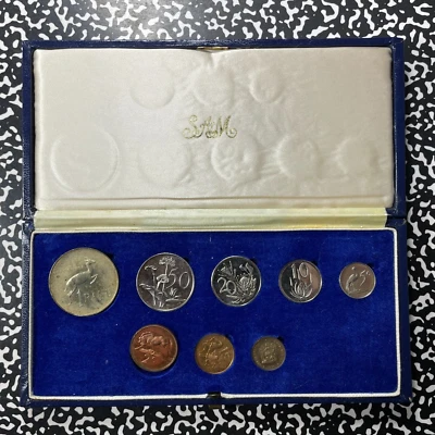 1970 South Africa 8x Coin Proof Set Lot#A9901 Including Silver! With Case - Image 1 of 4