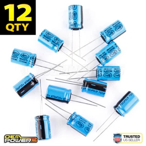 Lot of 12 Lelon 470uF/MFD 35V 20% 85C Radial-lead Electrolytic Capacitor 2721030 - Picture 1 of 3