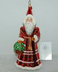 Radko RUBY ROBES Christmas Ornament 1011162 SANTA WITH BEAUTIFUL RED ROBE - Picture 1 of 7