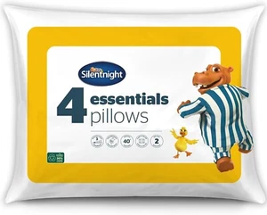 Silentnight Essentials Pillows 4 Pack Comfortable Soft Medium Support - Picture 1 of 7