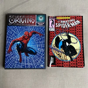 Spider-Man Origins of a Superhero Bonus Disc (DVD w/ #300 Comic Book) Black Suit - Picture 1 of 9