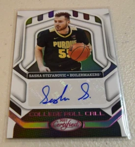 2022-23 Panini Chronicles College Roll Call Autograph Pink Sasha Stefanovic AUTO - Bild 1 von 2