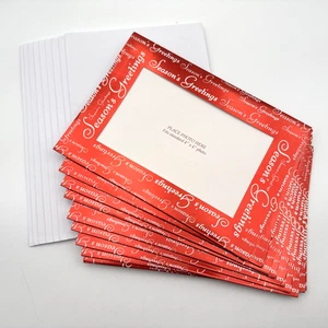 Imágenes de vacaciones saludos de temporada 4x6 fotos insertar tarjetas de Navidad objetivo 10/9 - Imagen 1 de 12