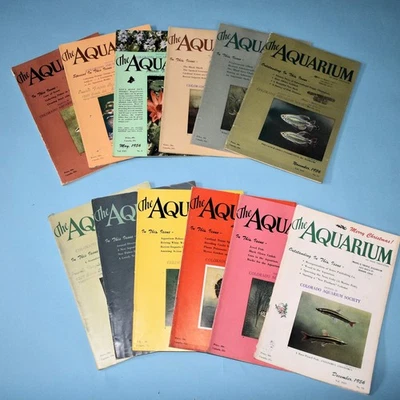 The AQUARIUM magazine collectable complete set 1956 Good Condition Foto 1 de 2