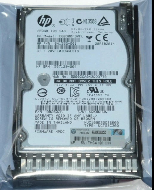 Fit HP 652564-B21 300GB 10K 2.5" SAS 6G DUAL PORT SC ENT 653955-001 - Image 1 of 3