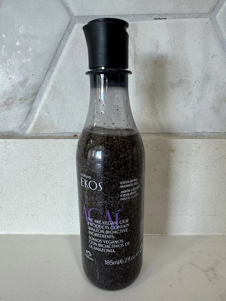 Natura Ekos Acai Exfoliating Shower Gel Wash Exfoliate 6.2 oz BB3/26 70% Full - Image 1 of 1