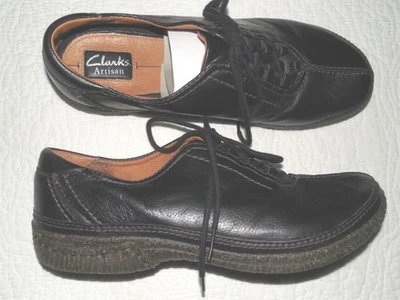 Zapatos cómodos CLARKS ARTISANS Dynamic Drive de cuero negro Oxford 9 anchos - nuevos sin caja Foto 1 de 4