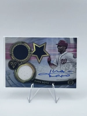 Topps Triple Threads 2019 - Future Phenom autógrafo reliquias Juan Soto/50 Foto 1 de 2