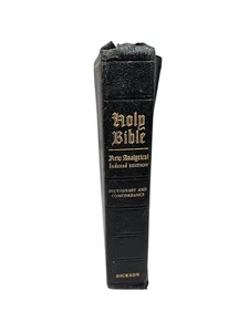 Holy Bible New Analytical Indexed Edition KJV 1950 Dickson Black - Picture 1 of 24