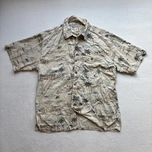 Boca Classics Men Medium Aloha Hawaiian Camp Shirt 100% Silk Surfer Sailboats - Picture 1 of 23