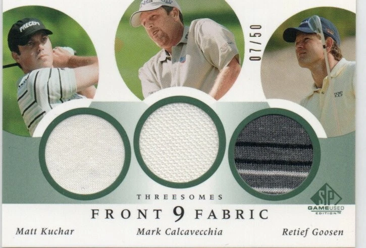 Golf mat kuchar kuchar marka calcavecchia retief gosen 2002 UD SP FRONT 9 J1 - Image 1 of 1