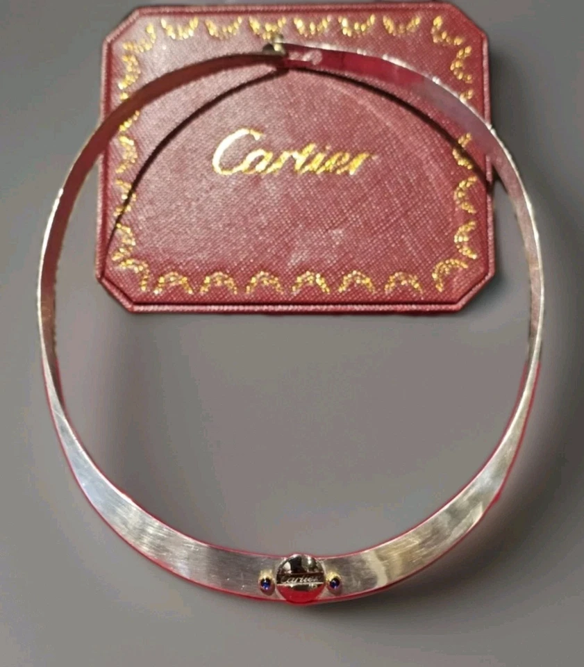 Collar Cartier Piezas Plata Esterlina Hecho a Custume Foto 1 de 4