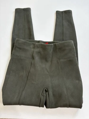 Spanx Faux Suede Pull On Leggings Size Medium Green - Image 1 of 4