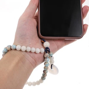 Wisiorek Łańcuszek na telefon komórkowy Pasek dla dziecka Charm Kamień Dekoracja - Zdjęcie 1 z 12