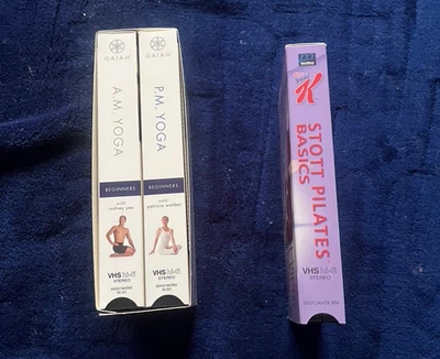 Pilates Basics by Special K Presents Moira Stott &  AM PM Yoga GAIAM  VHS Tapes - Image 1 of 3