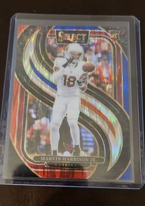2024 Select Marvin Harrison Jr. Premier RC Red and Blue Prizm Shock #115 - Picture 1 of 2