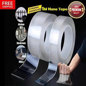 Heavy Duty Double-Sided Nano Tape Reusable Strong Multi-Purpose Removable 1M - Picture 1 of 6
