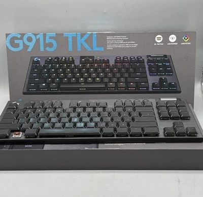 Logitech G915 TKL Tenkeyless LIGHTSPEED Wireless RGB Mechanical Gaming Keyboard - Image 1 of 4