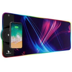 Gaming Mouse Pad,Gaming Desk Mat,Mouse Pad with Wireless Charging,15W Fast Ch... - Picture 1 of 8