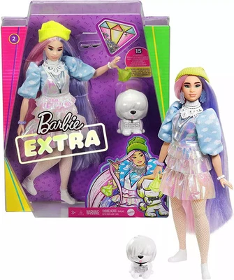 887961931891 Barbie Extra. GRN27 Modna lalka z akcesoriami + piesek Barbie - Image 1 of 4