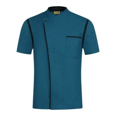 M-XXXL Unisex Short Sleeve Chef Uniform Hotel / Restaurant Jacket HRM Work Wear - Image 1 of 4
