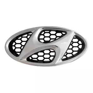 Grille Emblem Chrome Logo Badge for Hyundai Sonata 2009-2014 w/base - Foto 1 di 4