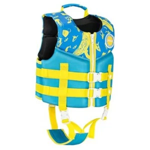 Kids Swim Vest - Toddlers Swimming Buoyancy Floation S(2-3Years) Yellow Sharks - Picture 1 of 7