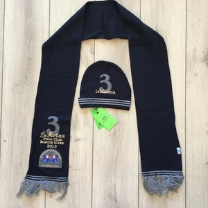 NEU original LA MARTINA Baumwolle Mütze & Schal hut beanie cap hat - Imagen 1 de 5