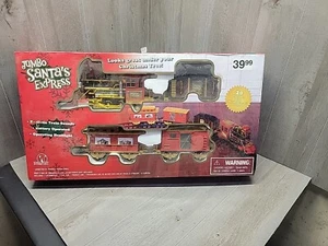 SANTA’s JUMBO EXPRESS TRAIN SET Battery Operated Christmas LARGE SCALE - Picture 1 of 9