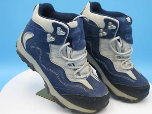 Lands End Womens 394047 Snow Suede Trekker Shoe Lace Up Dark Sapphire Blue 7B - Picture 1 of 13