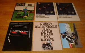 Lot 6 Dealer Sales Brochures Harley-Davidson Aprilia John Deere Mercury Outboard - Picture 1 of 7