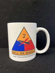 WW2 US ARMY 2nd Armored Division "Hell On Wheels” Coffee/Tea Mug-World War II - Picture 1 of 2