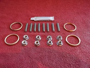 Kawasaki ZX6R 1995-2010 Stainless Steel Exhaust Studs,nuts & gaskets. - Picture 1 of 4