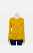 Croft & Barrow Yellow Rust Long Sleeve Classic Crew Tee Shirt Size XL