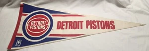 DETROIT PISTONS NBA Vintage Pennant Retro Basketball  - Picture 1 of 8