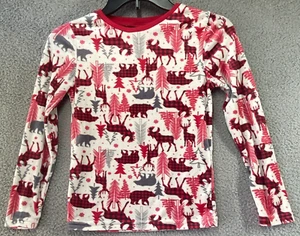 PJ's & Presents Kids Soft Fleece Long Sleeve Christmas Pajama Top Size 10/12 - Picture 1 of 7
