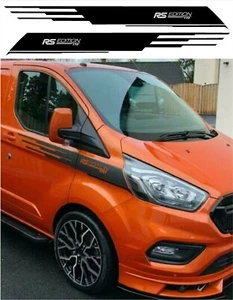 FORD TRANSIT CUSTOM RS EDITION DECAL SPORT DECAL VINYL STICKERS VAN GRAPHICS - Picture 1 of 2