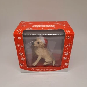Yellow Lab Dog Sandicast Christmas Ornament New in Box - Bild 1 von 6