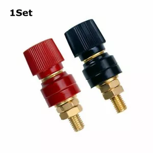 2Pcs Stud Premium Remote Battery Power Junction Post Connector Terminal Kit 10mm - Picture 1 of 7