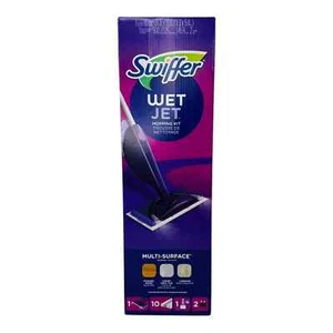 Swiffer Wet Jet Multi-Surface Mopping Kit Includes Mop + 10 Pads + Cleaner - Picture 1 of 3