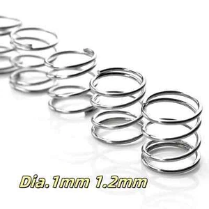 10 x Compression Spring Pressured Springs Wire Dia.1mm 1.2mm 304 Stainless Steel - Afbeelding 1 van 7