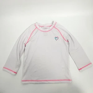 Girls Pink Platinum Long Sleeve Rashguard Sz 6X - Picture 1 of 7