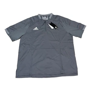 Adidas Fielder's Choice 2.0 Cage Jacket Youth Sz L 13-14 Gray 1/4 Zip Light Wt - Picture 1 of 9