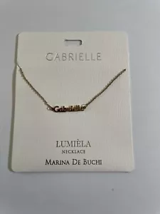 "GABRIELLE" Halskette goldfarben 15"-20" nickelfrei Marina de Buchi NEU - Bild 1 von 3